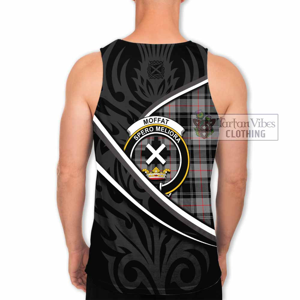 Moffat Tartan Family Crest Men Tank Top Celtic Scottish Thistle Floral - Tartan Vibes Clothing