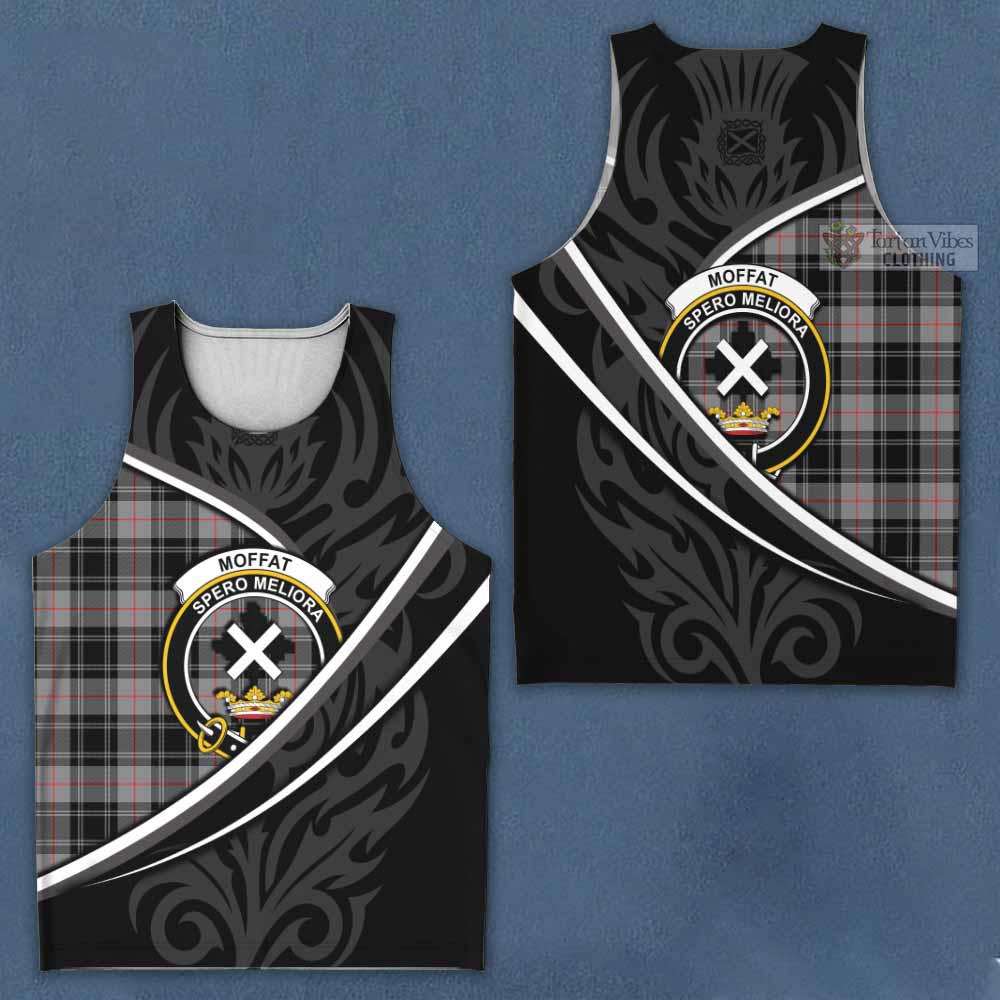 Moffat Tartan Family Crest Men Tank Top Celtic Scottish Thistle Floral - Tartan Vibes Clothing