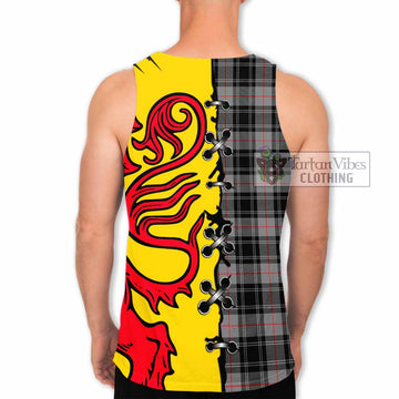Moffat Tartan Family Crest Men Tank Top Lion Rampant Honor