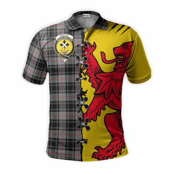 Moffat Tartan Family Crest Polo Shirt Lion Rampant Honor