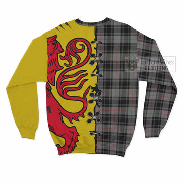 Moffat Tartan Family Crest Sweatshirt Lion Rampant Honor