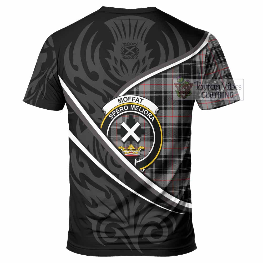 Moffat Tartan Family Crest T-shirt Celtic Scottish Thistle Floral - Tartan Vibes Clothing