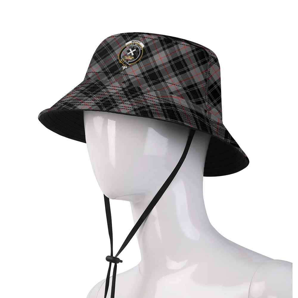 Moffat Tartan Fishing Hat with Family Crest