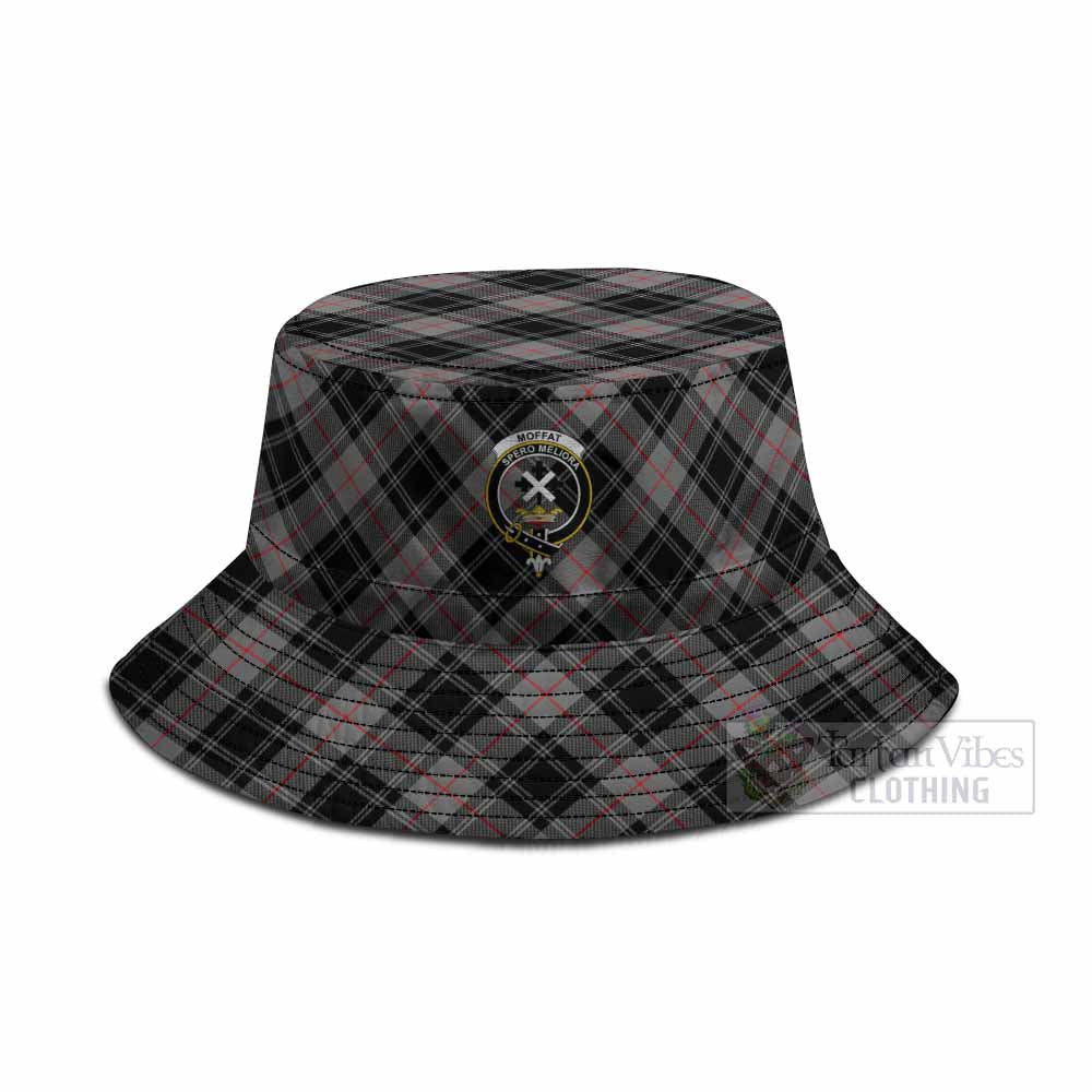 Moffat Tartan Fishing Hat with Family Crest