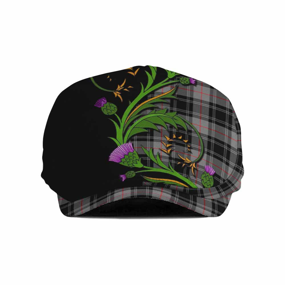 Moffat Tartan Flat Cap, Jeff Cap Scottish Thistle Pride Heritage Art