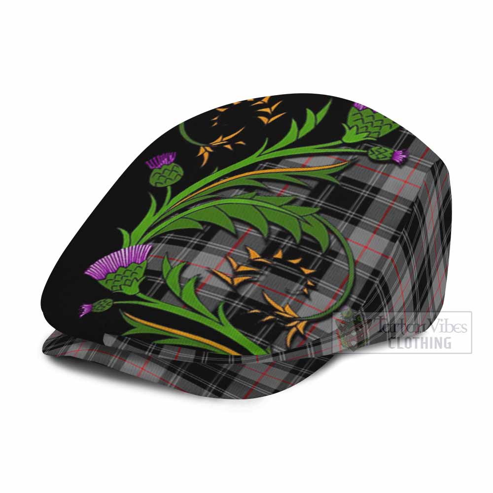 Moffat Tartan Flat Cap, Jeff Cap Scottish Thistle Pride Heritage Art