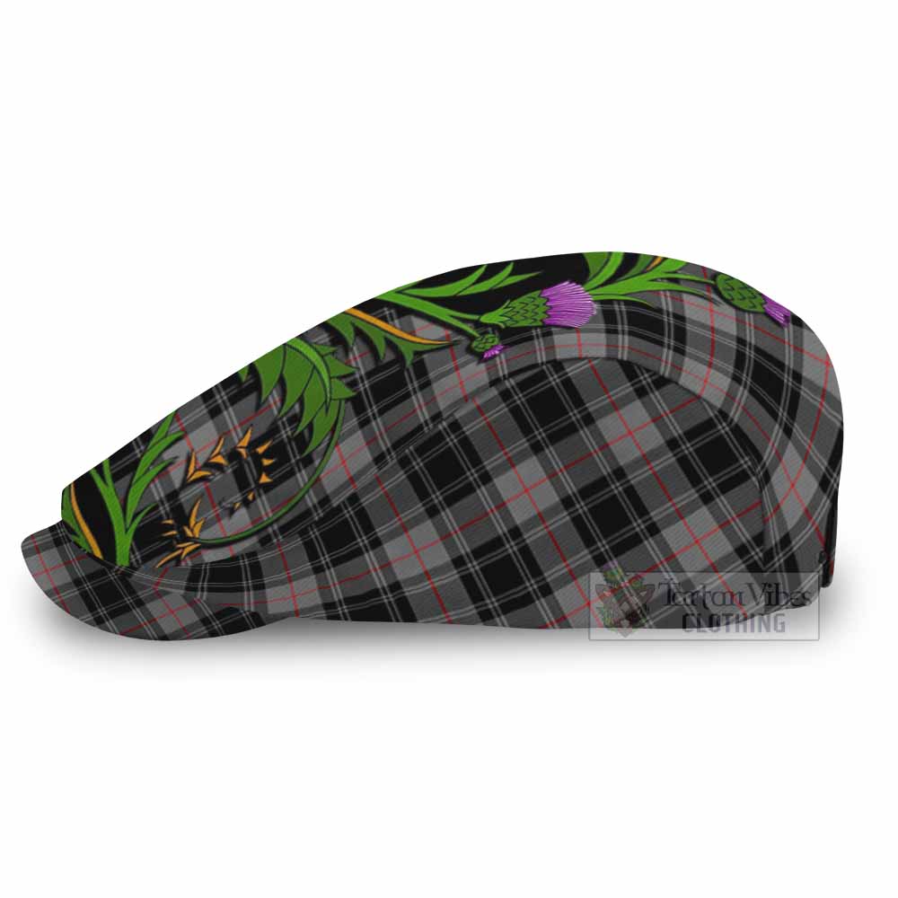 Moffat Tartan Flat Cap, Jeff Cap Scottish Thistle Pride Heritage Art