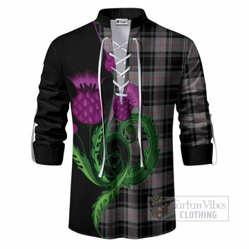 Moffat Tartan Ghillie Shirt Traditional Scottish Thistle
