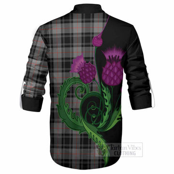Moffat Tartan Ghillie Shirt Traditional Scottish Thistle