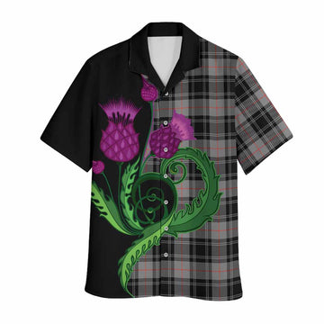 Moffat Tartan Hawaiian Shirt Traditional Scottish Thistle