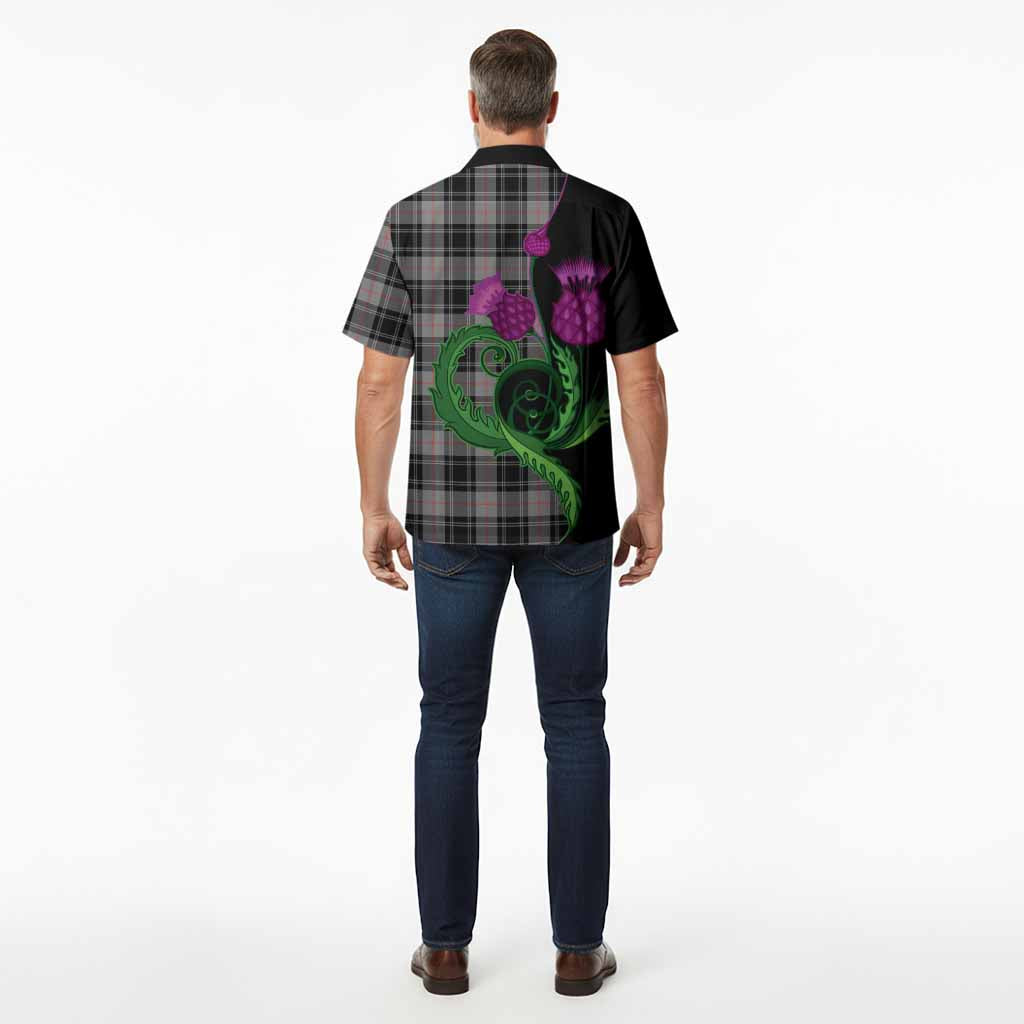 Moffat Tartan Hawaiian Shirt Traditional Scottish Thistle