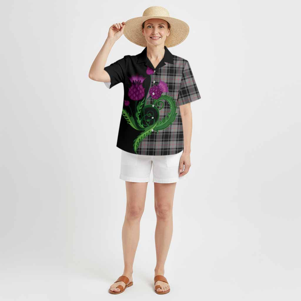 Moffat Tartan Hawaiian Shirt Traditional Scottish Thistle