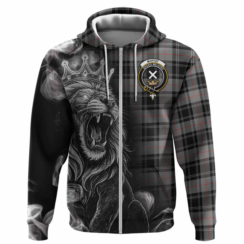 Moffat Tartan Hoodie Roaring Lion Heritage