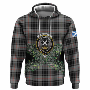 Moffat Tartan Hoodie Thistle Scottish Spirit