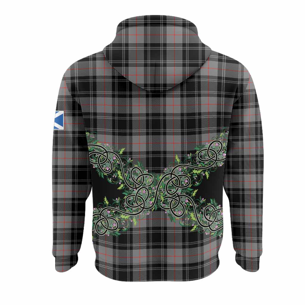 Moffat Tartan Hoodie Thistle Scottish Spirit