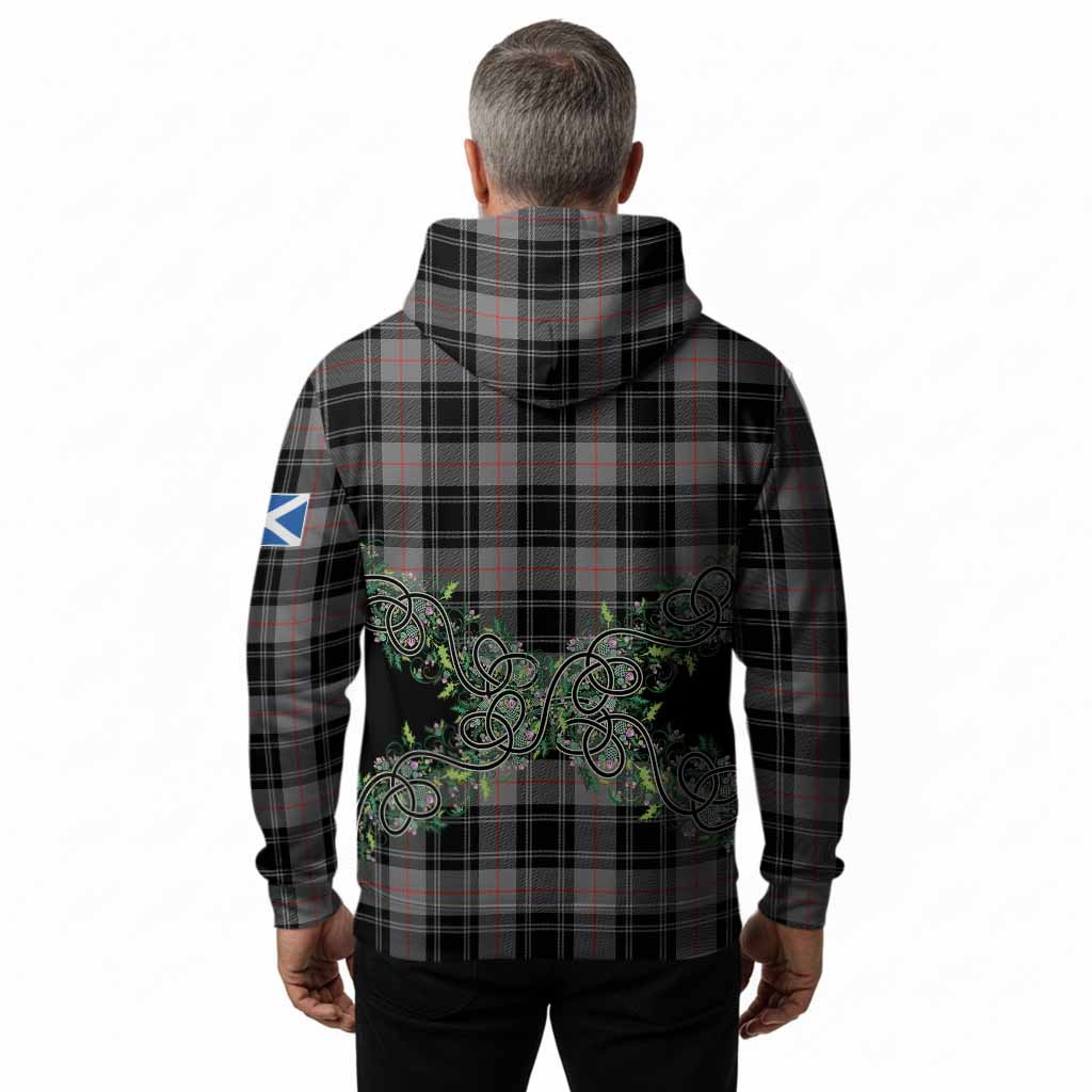 Moffat Tartan Hoodie Thistle Scottish Spirit