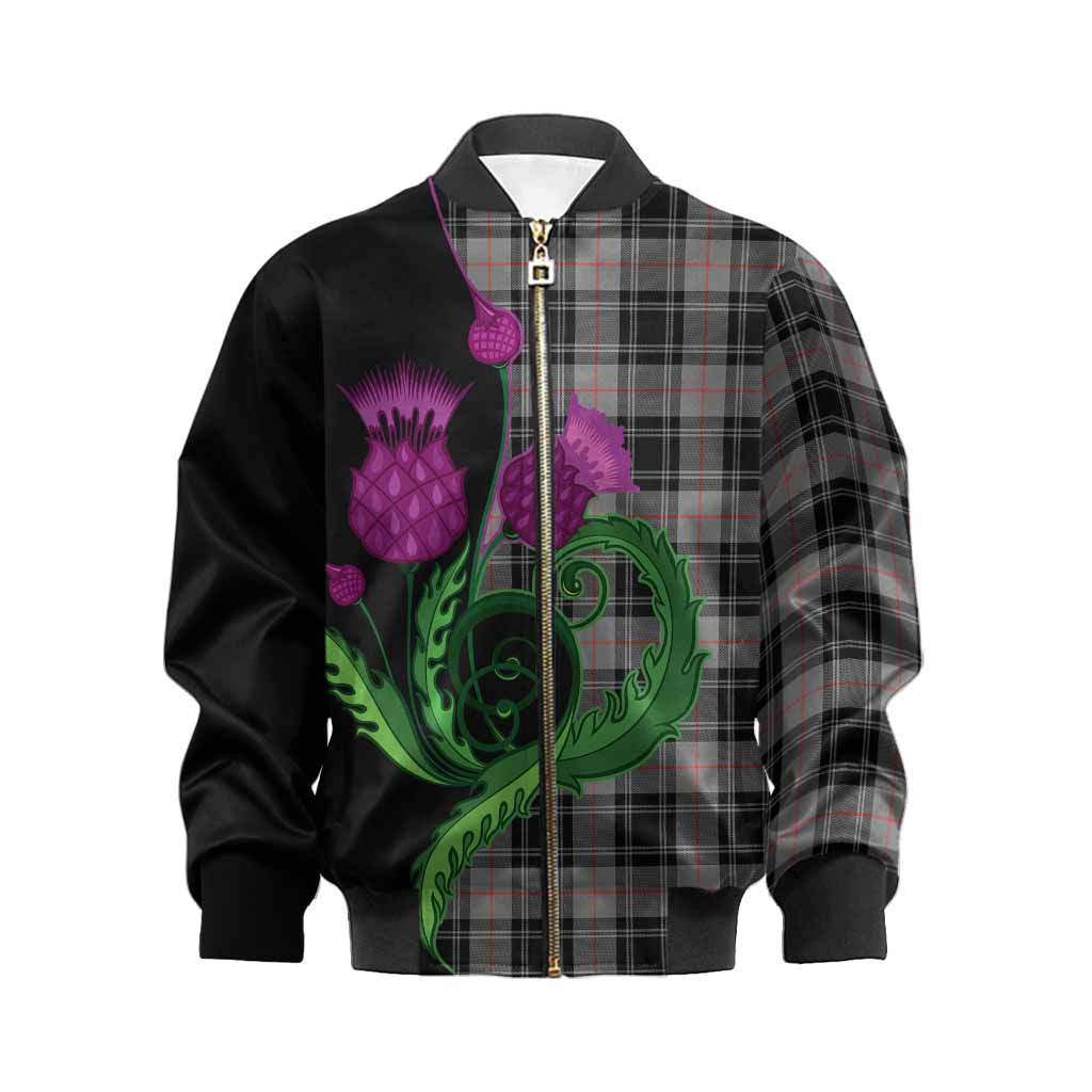 Moffat Tartan Kid Bomber Jacket Traditional Scottish Thistle