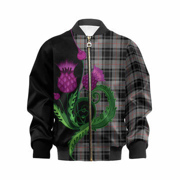 Moffat Tartan Kid Bomber Jacket Traditional Scottish Thistle