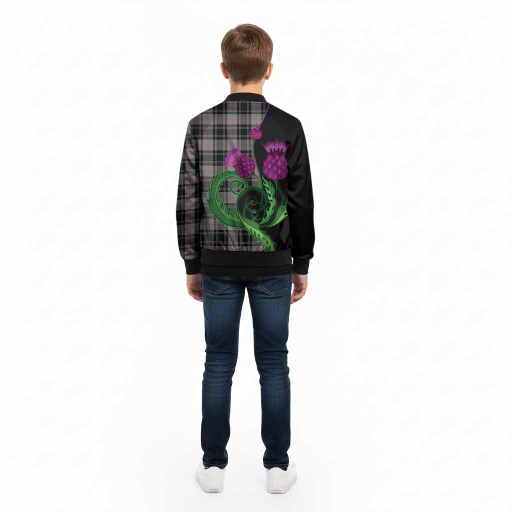 Moffat Tartan Kid Bomber Jacket Traditional Scottish Thistle