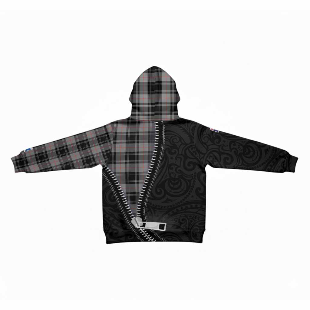 Moffat Tartan Kid Hoodie New Zealand Pattern Unique Zipper Stylized