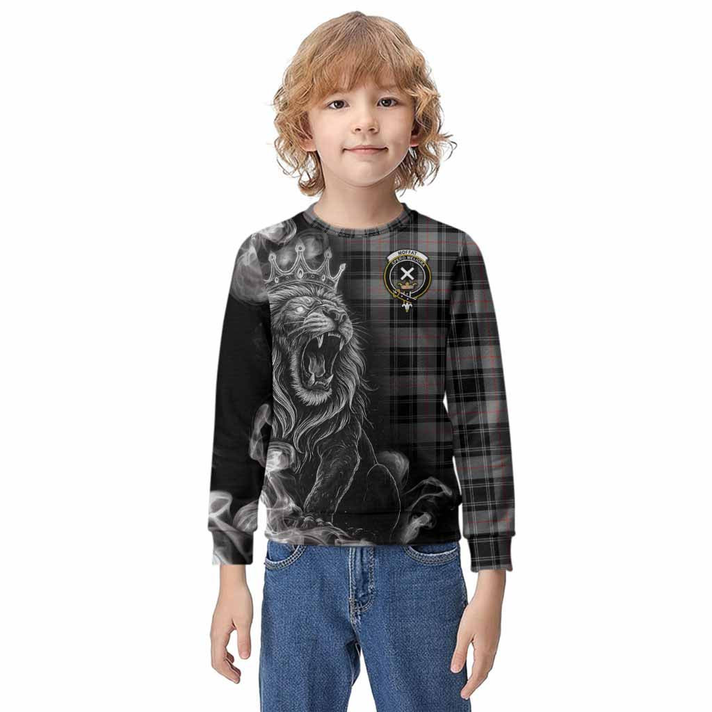 Moffat Tartan Kid Knitted Sweatshirt Roaring Lion Heritage