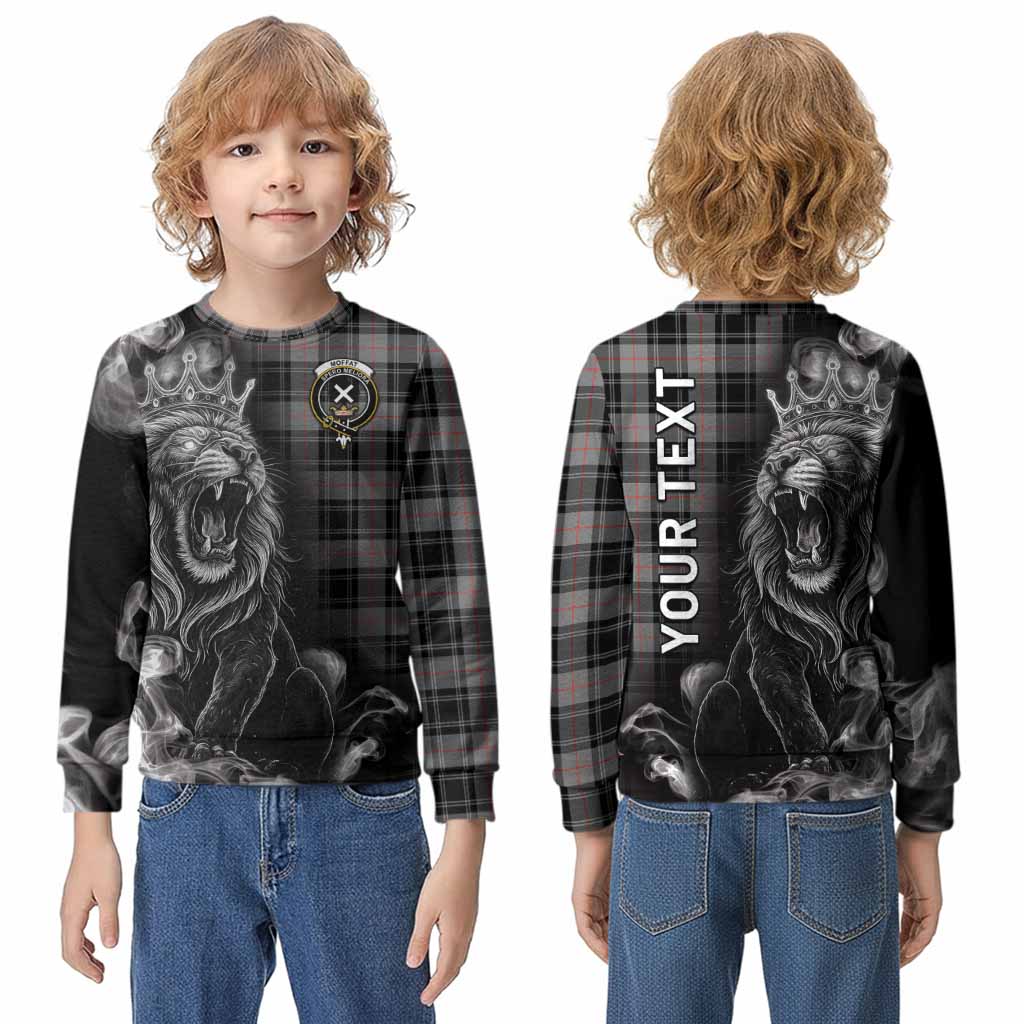 Moffat Tartan Kid Knitted Sweatshirt Roaring Lion Heritage