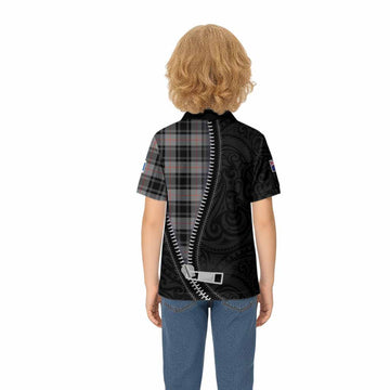 Moffat Tartan Kid Polo Shirt New Zealand Pattern Unique Zipper Stylized