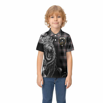 Moffat Tartan Kid Polo Shirt Roaring Lion Heritage