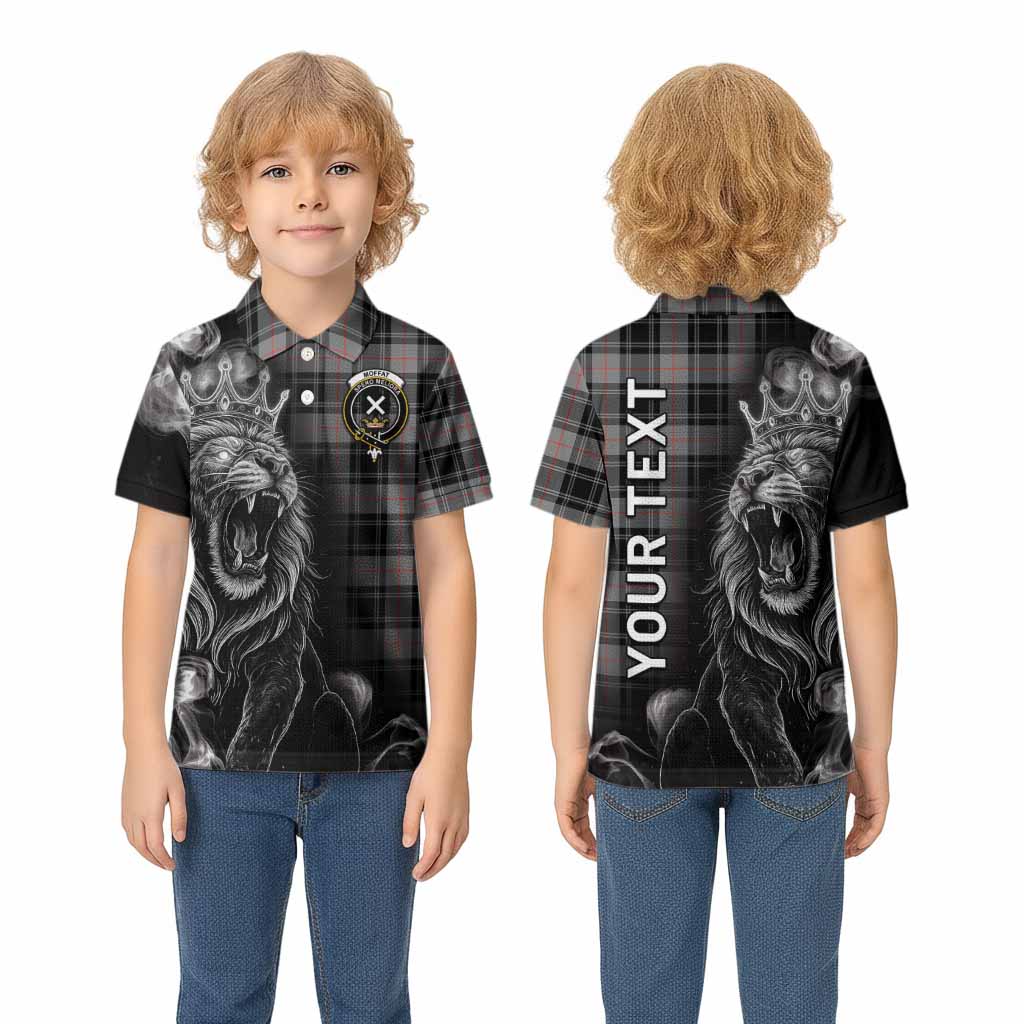 Moffat Tartan Kid Polo Shirt Roaring Lion Heritage
