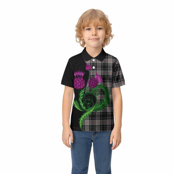 Moffat Tartan Kid Polo Shirt Traditional Scottish Thistle