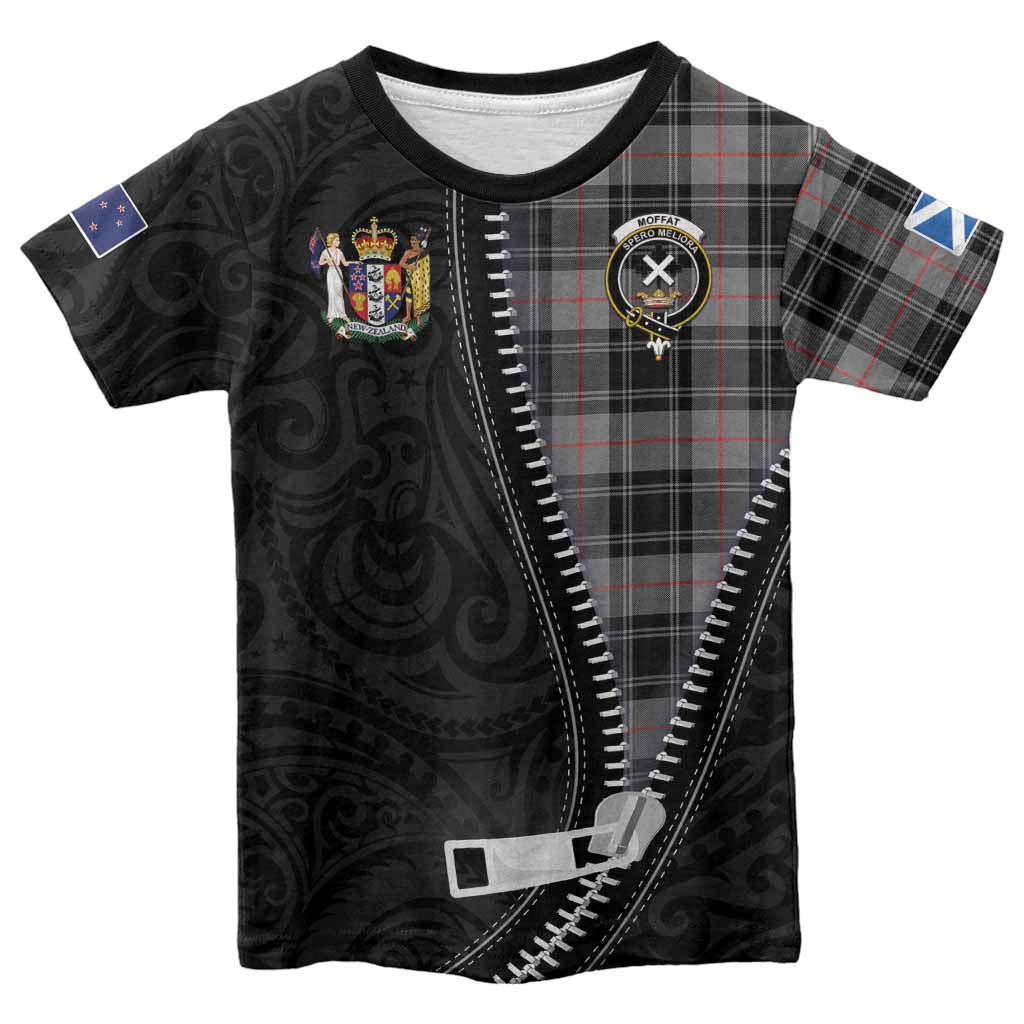 Moffat Tartan Kid T-shirt New Zealand Pattern Unique Zipper Stylized