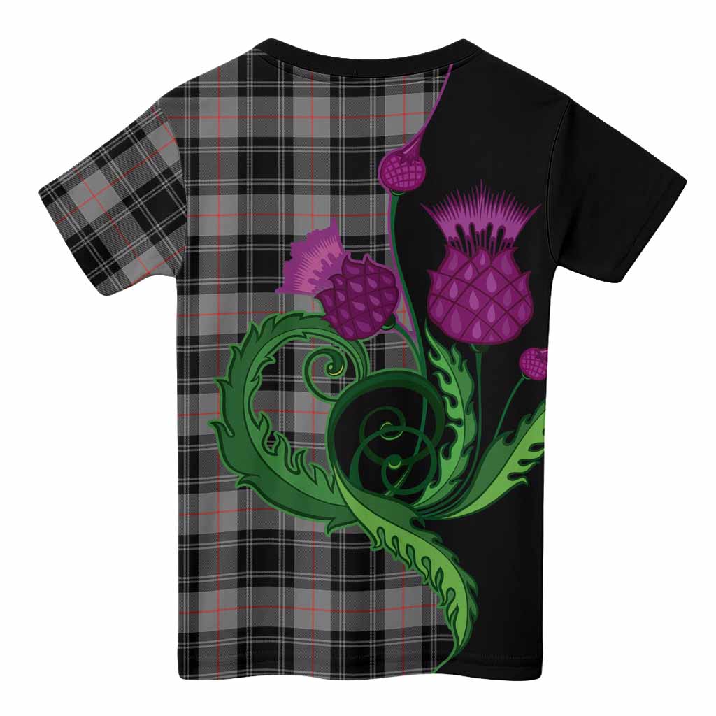 Moffat Tartan Kid T-shirt Traditional Scottish Thistle