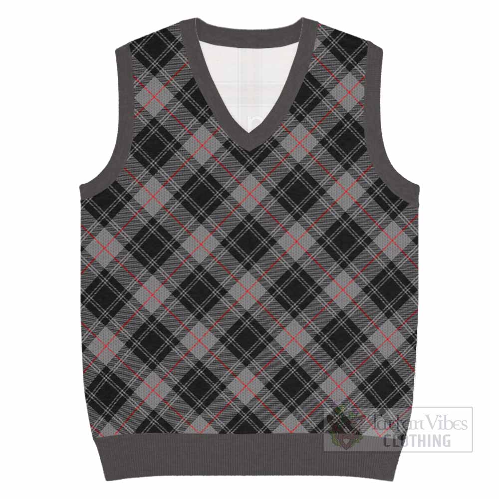 Moffat Tartan  Knitted V-Neck Vest Cross Style