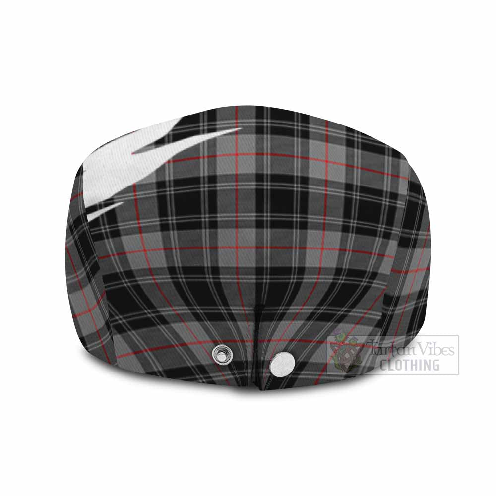 Moffat Tartan Loch Ness Monster Scottish Heritage Art Flat Cap, Jeff Cap
