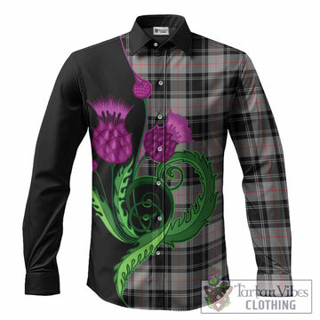 Moffat Tartan Long Sleeve Button Shirts Traditional Scottish Thistle