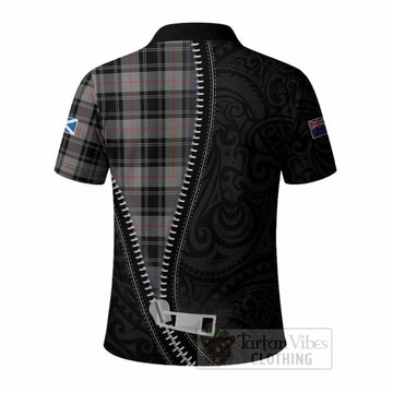Moffat Tartan Polo Shirt New Zealand Pattern Unique Zipper Stylized