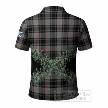 Moffat Tartan Polo Shirt Thistle Scottish Spirit