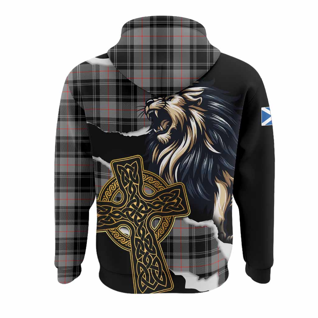 Moffat Tartan Scottish Hoodie Lion Celtic Heritage