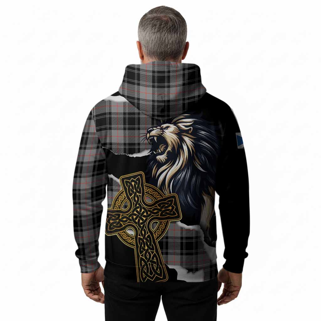 Moffat Tartan Scottish Hoodie Lion Celtic Heritage