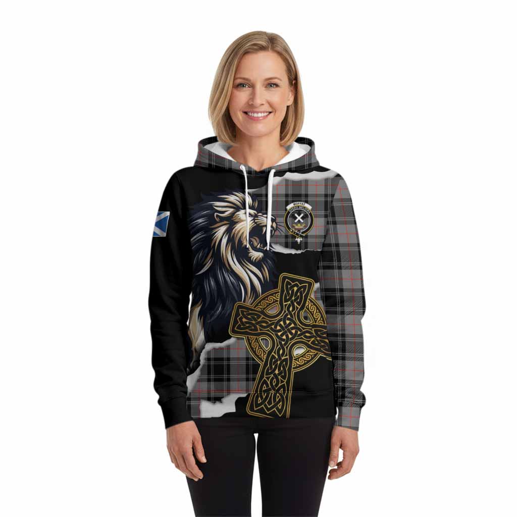 Moffat Tartan Scottish Hoodie Lion Celtic Heritage