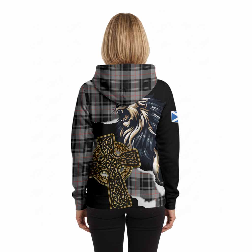 Moffat Tartan Scottish Hoodie Lion Celtic Heritage