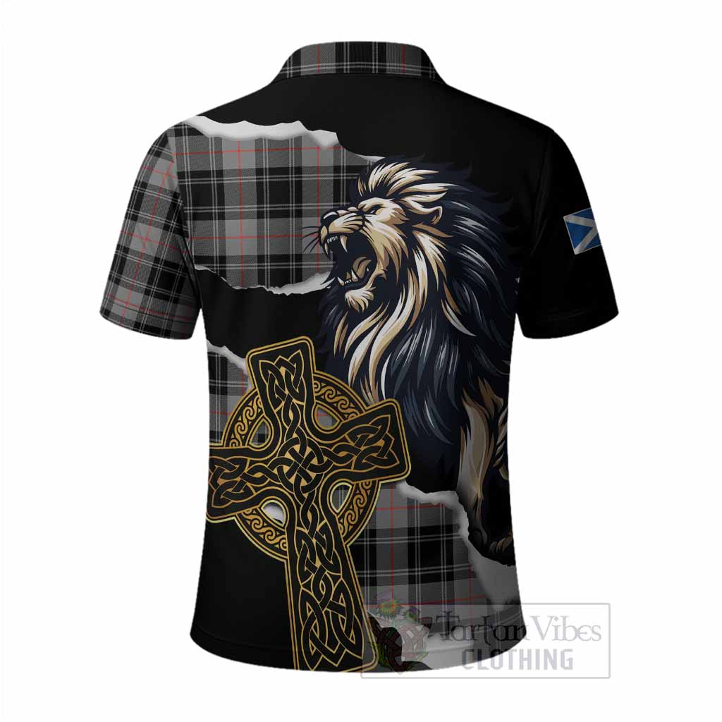 Moffat Tartan Scottish Polo Shirt Lion Celtic Heritage