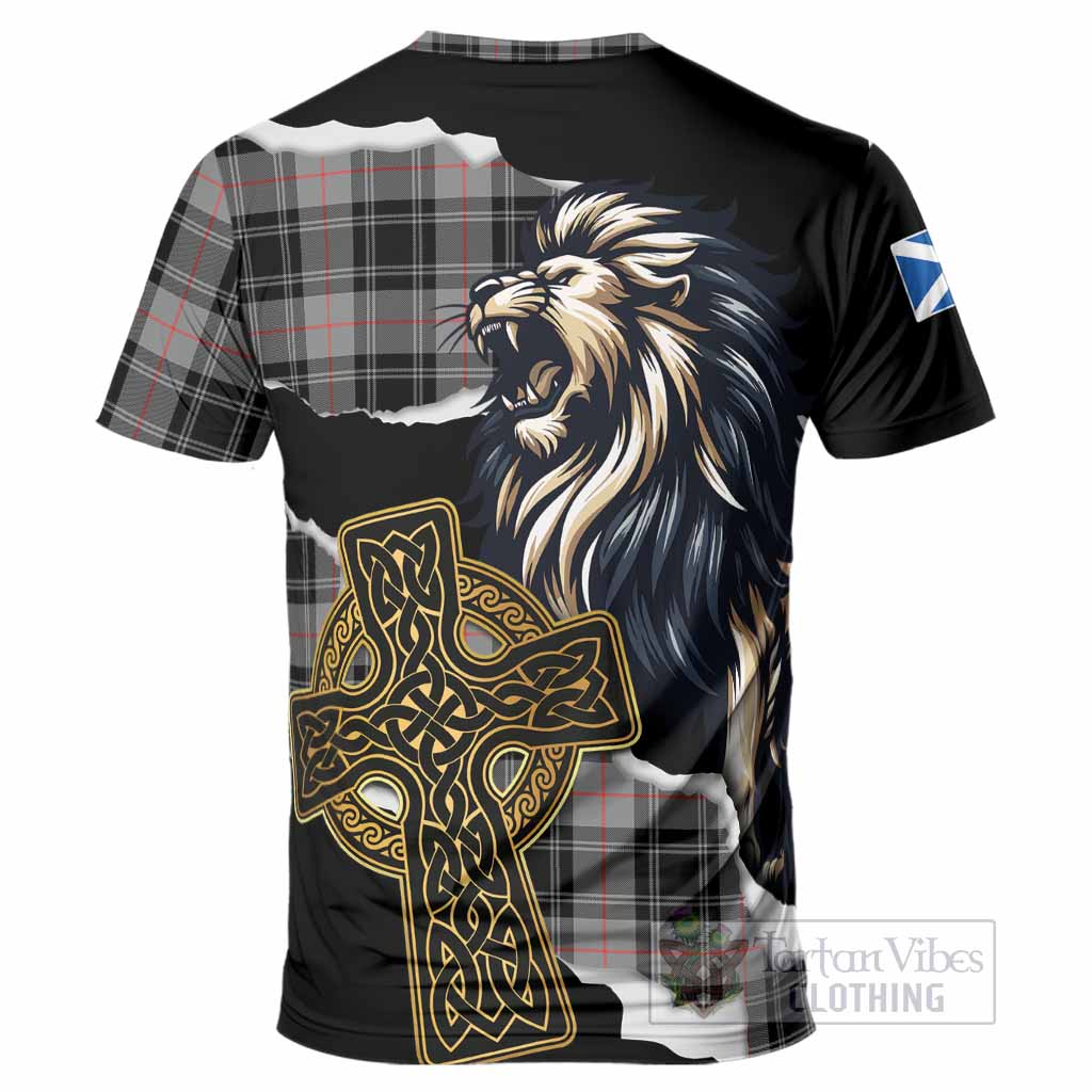 Moffat Tartan Scottish T-Shirt Lion Celtic Heritage