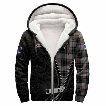 Moffat Tartan Sherpa Hoodie New Zealand Pattern Unique Zipper Stylized