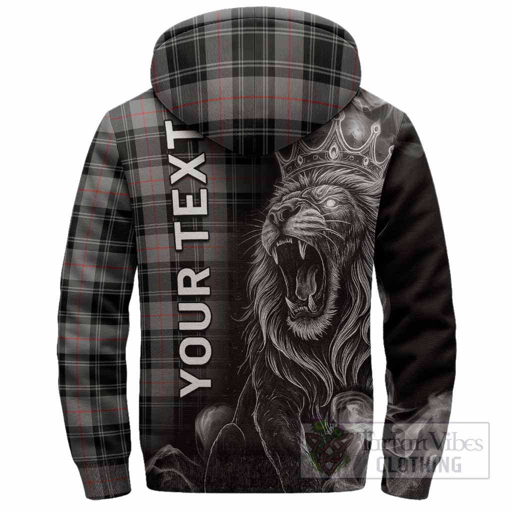 Moffat Tartan Sherpa Hoodie Roaring Lion Heritage