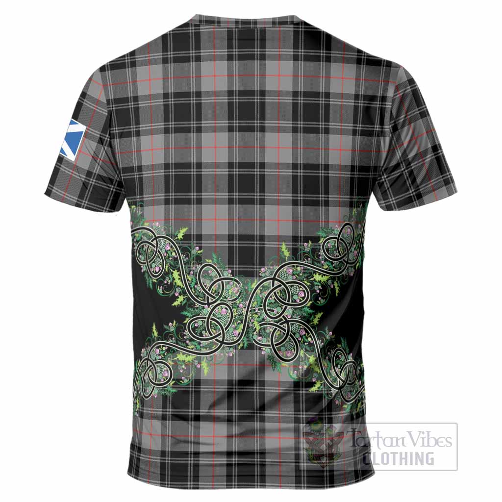 Moffat Tartan T-Shirt Thistle Scottish Spirit