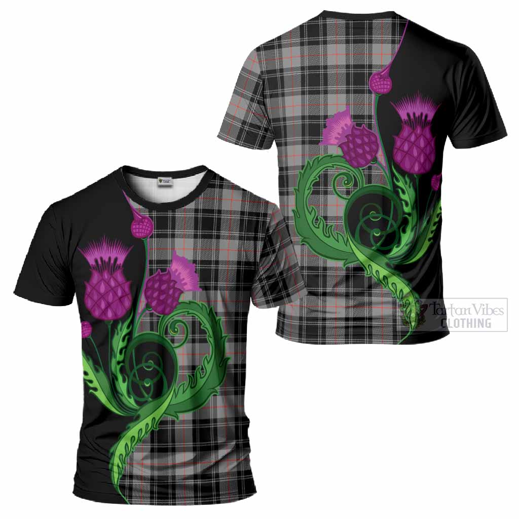 Moffat Tartan T-Shirt Traditional Scottish Thistle