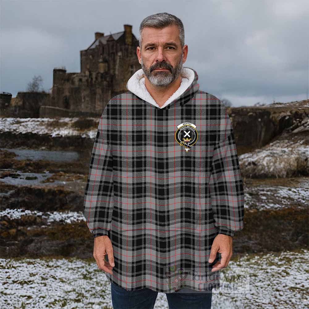 Moffat Tartan Wearable Blanket with Family Crest - Tartan Vibes Clothing