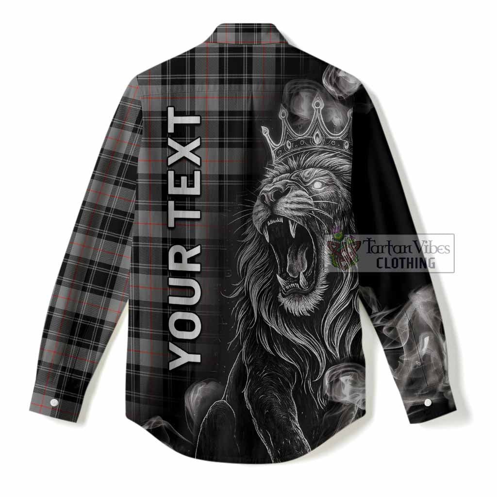 Moffat Tartan Women Casual Shirt Roaring Lion Heritage