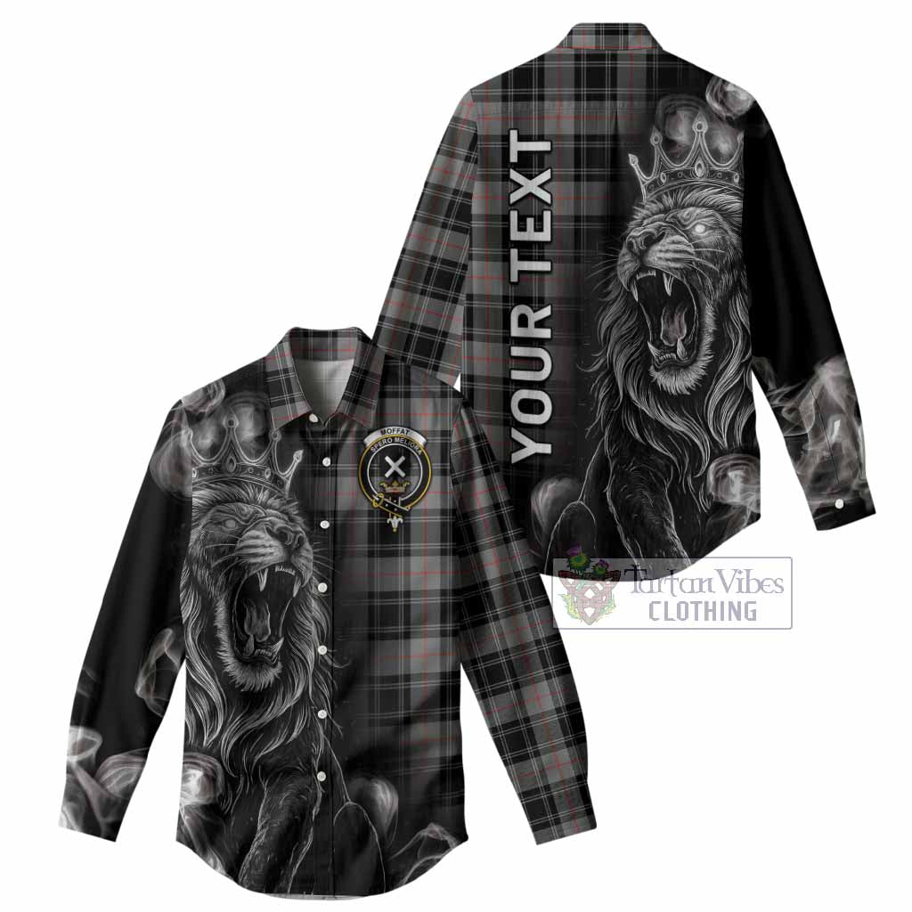 Moffat Tartan Women Casual Shirt Roaring Lion Heritage